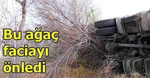 Tanker kazası ucuz atlatıldı!