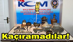 Tarihi eser kaçakçıları yakalandı...
