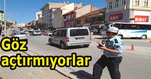 Trafik Polisi göz açtırmıyor...