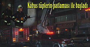 Tüpler patlayınca olan oldu...