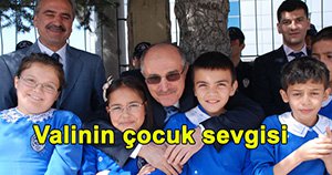 Vali'nin çocuk sevgisi...