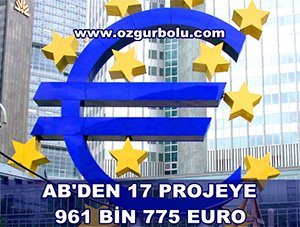 AB'DEN 17 PROJEYE 961 BİN 775 EURO HİBE