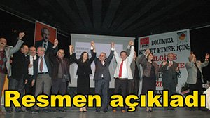 Adaylığını resmen açıkladı
