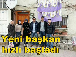 Ak Partili yeni başkan kolları sıvadı