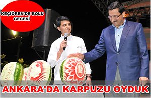 ANKARA'DA KARPUZU OYDUK