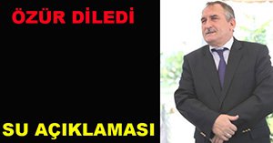 BAŞKAN'DAN SU AÇIKLAMASI