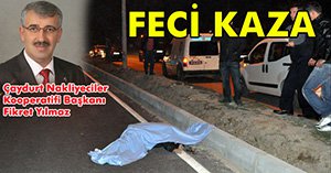 BİSİKLETLİ YAYAYI EZDİ