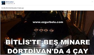 BİTLİS'TE BEŞ MİNARE, DÖRTDİVAN'DA 4 ÇAY