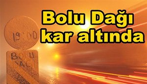 Bolu Dağı'nda kar yağışı başladı