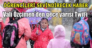 BOLU MERKEZ VE 4 İLÇEDE OKULLAR TATİL