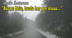 Bu fotoğraf bugün (14 Haziran) Bolu'da çekildi