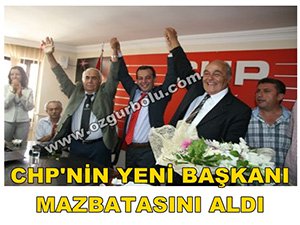 CHP'NİN YENİ BAŞKANI MAZBATASINI ALDI, HEDEFİ AÇIKLADI