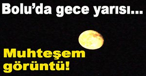 Gece yarısı muhteşem görüntü!
