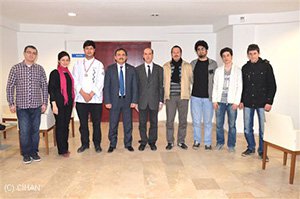 Gümüş madalya getiren Aksoy'a rektör'den tebrik