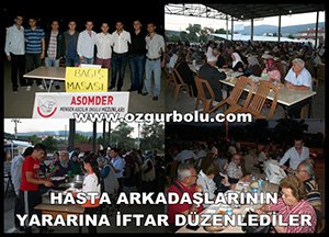 HASTA ARKADAŞLARININ YARARINA İFTAR DÜZENLEDİLER