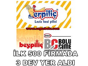 İLK 500 FİRMA ARASINDA 3 FİRMAMIZ YER ALDI