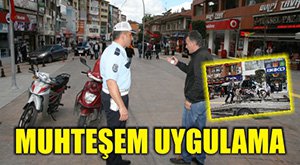 İZZET BAYSAL CADDESİ'NDE CEZA YAĞDI