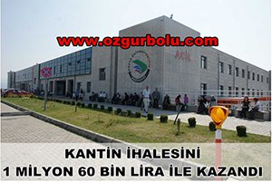 KANTİNİN İHALESİNİ 1 MİLYON 60 BİN LİRA İLE KAZANDI