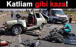 Katliam gibi kaza : 3'ü ağır 12 Yaralı