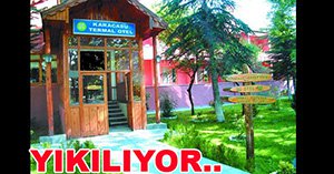 KÜÇÜK KAPLICA TESİSLERİ YIKILIYOR