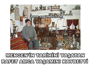 MENGEN'İN KÜLTÜR ELÇİSİ YAŞAMINI KAYBETTİ