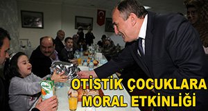 Otistik çocuklara moral etkinliği