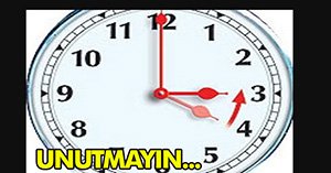 SAATLER GERİ ALINIYOR.. AMAN UNUTMAYIN...
