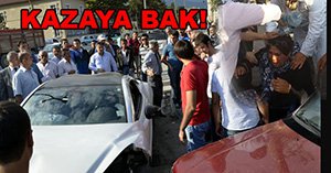 ŞEHİR MERKEZİ'NDE KAZA!