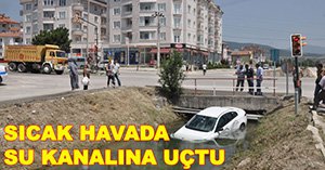 Soluğu su kanalında aldı