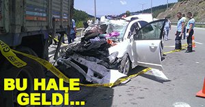 TEM'de korkunç kaza