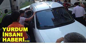 Yanlış park çileden çıkardı!