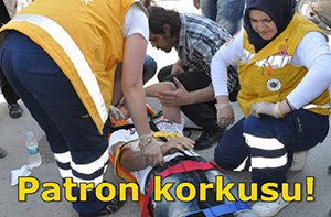 Yaralı sürücü böyle ağladı