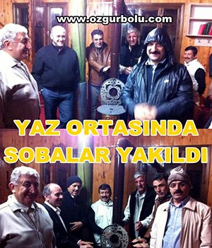 YAZIN ORTASINDA SOBA YAKILDI
