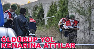 YOL KENARINA ATMIŞLAR...