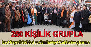 AK PARTİDEN 250 KİŞİLİK ÇIKARMA