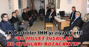 AK PARTİ'DEN KRİTİK ZİYARET