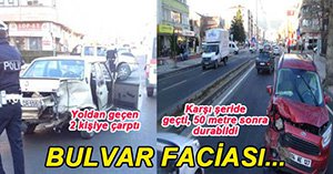 ATATÜRK BULVARI'NDA FACİADAN DÖNÜLDÜ