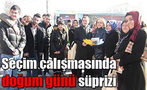 BAŞARILI KADIN SİYASETÇİYE DOĞUMGÜNÜ SÜRPRİZİ