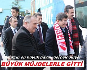BAŞBAKAN DAVUTOĞLU MÜJDELERİ VERDİ...
