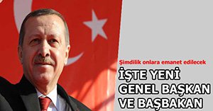 BAŞBAKAN ERDOĞAN BU İKİ İSMİ BIRAKTI