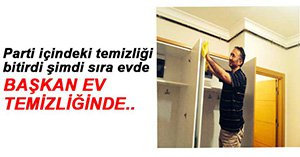 BAŞKAN'DAN SIRADIŞI FOTOĞRAF...