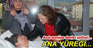 BAYAN ZAHTEROĞULLARI ACILI ANNEYİ YALNIZ BIRAKMADI
