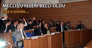 BELEDİYE MECLİS LİSTESİ BELLİ OLDU