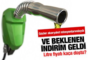 BENZİN VE MOTORİNE BÜYÜK İNDİRİM