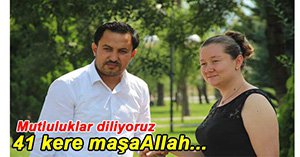 BİR ÖMÜR BOYU MUTLULUKLAR DİLERİZ...