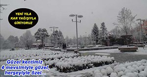 BOLU BEYAZA BÜRÜNDÜ...