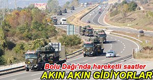 BOLU DAĞI'NDA HAREKETLİ DAKİKALAR