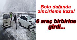 BOLU DAĞINDA ZİNCİRLEME KAZA!