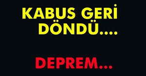 BOLU'DA DEPREM!