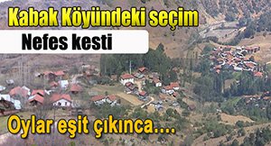 BOLU'DA EN HEYECANLİ SEÇİM BURADA YAŞANDI